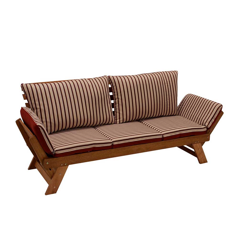 Liege Gartensofa mit verstellbaren Armlehnen - Licox