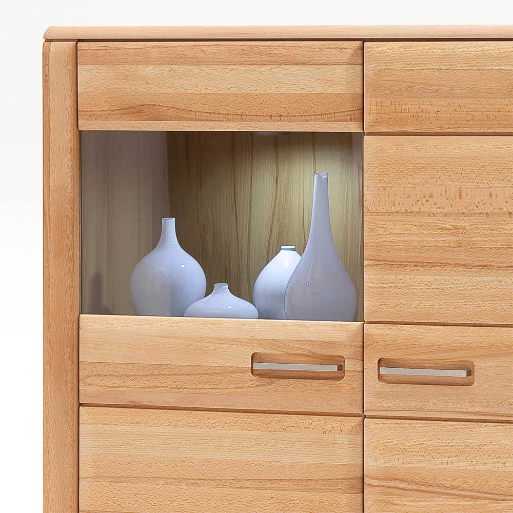 Highboard Athias aus Kernbuche