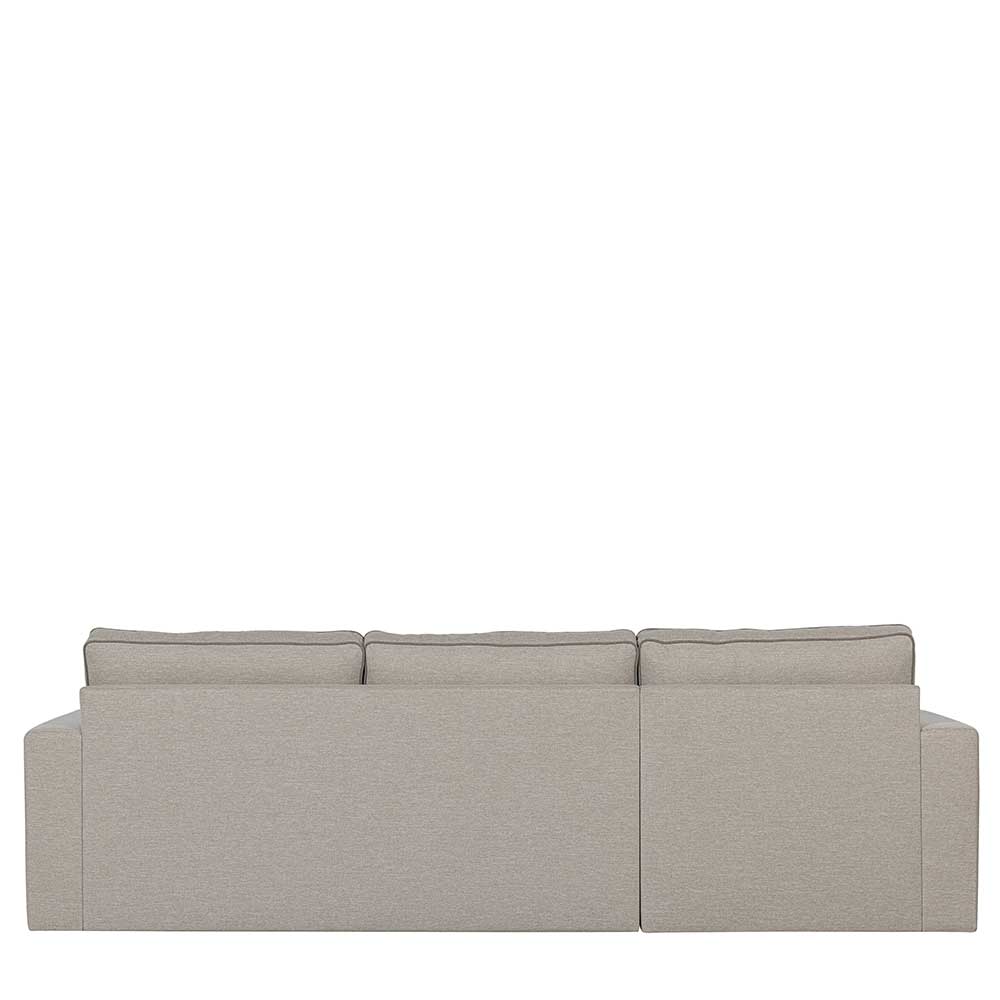 Ecksofa in Beige Stoff - Skandi Design - Cuanamo