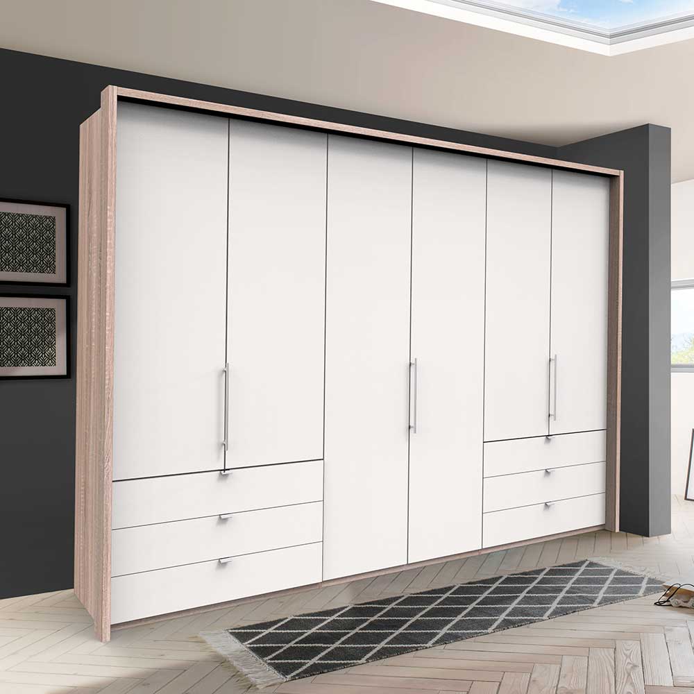 300cm Kleiderschrank mit Griffen aus Metall - Vaclyn