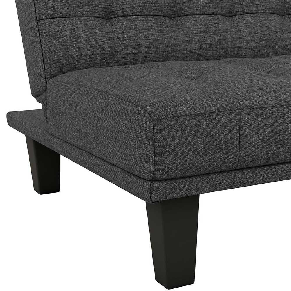 3-Sitzer Klappsofa in Grau Stoff - Brixx