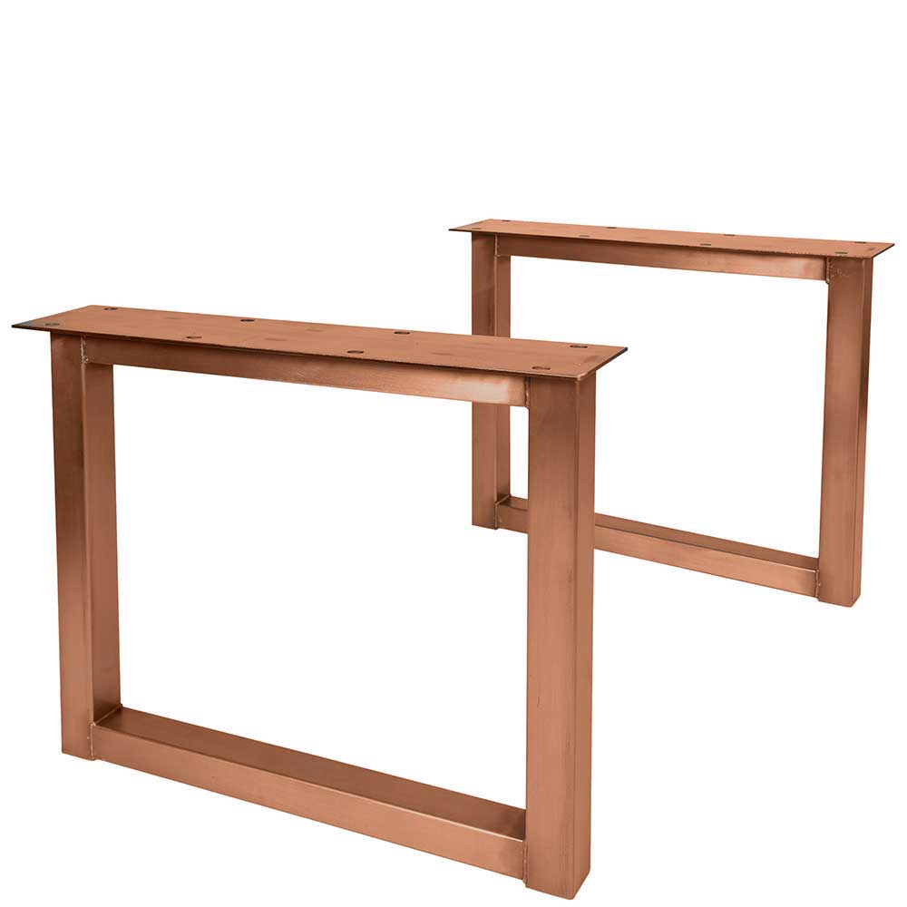 Teak Altholz Tisch mit U-Gestell - Montesa