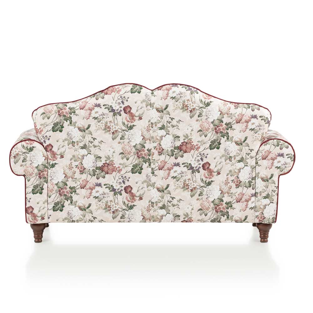 Landhaus Zweisitzer Couch mit Blumen - Baonga