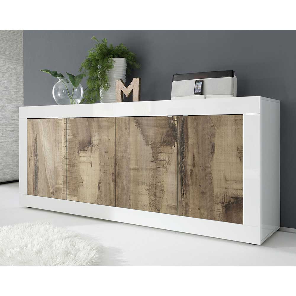 4-türiges Sideboard 207 cm breit - Olvenion