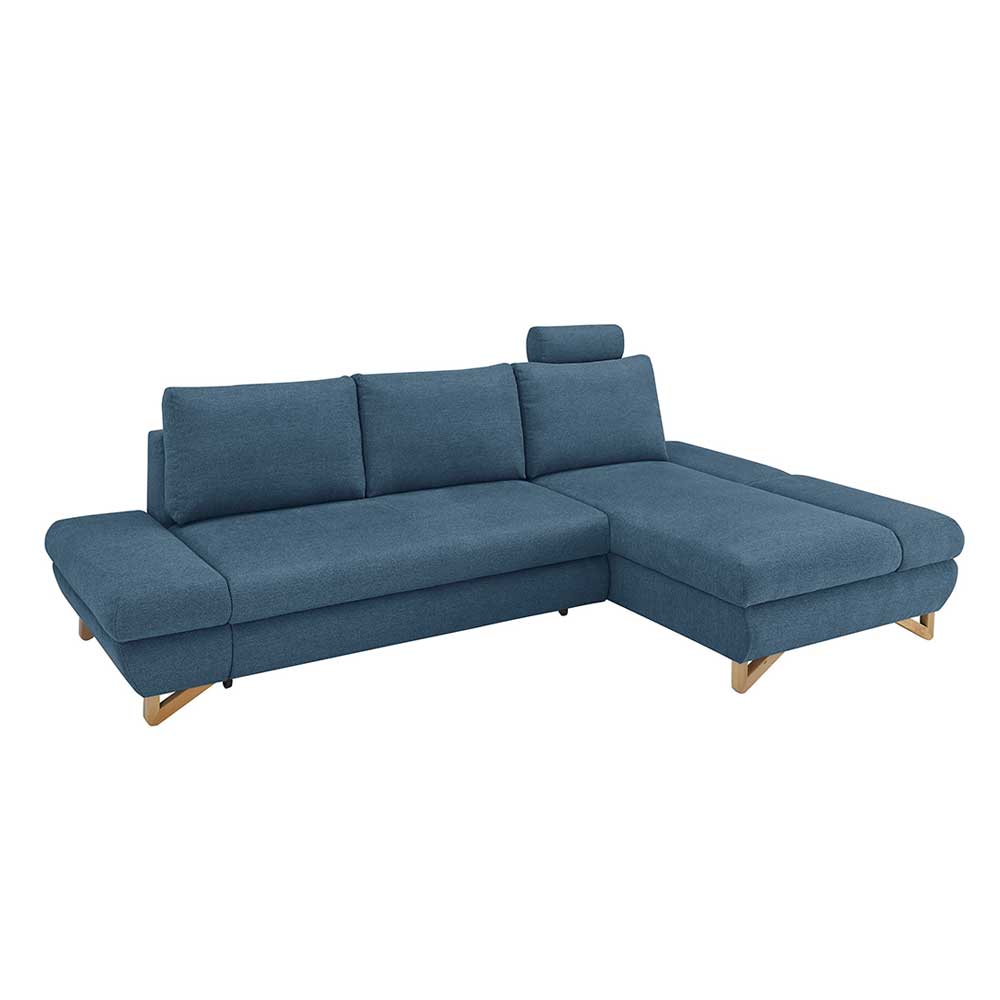 Wohnzimmer Ecksofa in Blau - Baonga