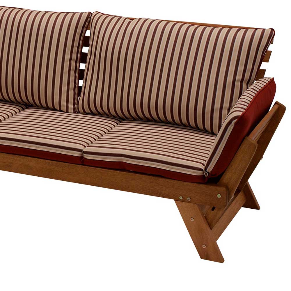 Liege Gartensofa mit verstellbaren Armlehnen - Licox