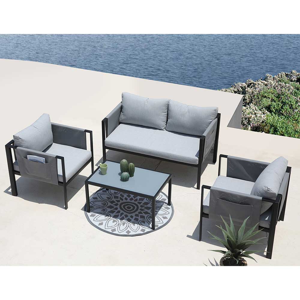 Garten Sofa & Sessel & Sofatisch - Seymean (vierteilig)