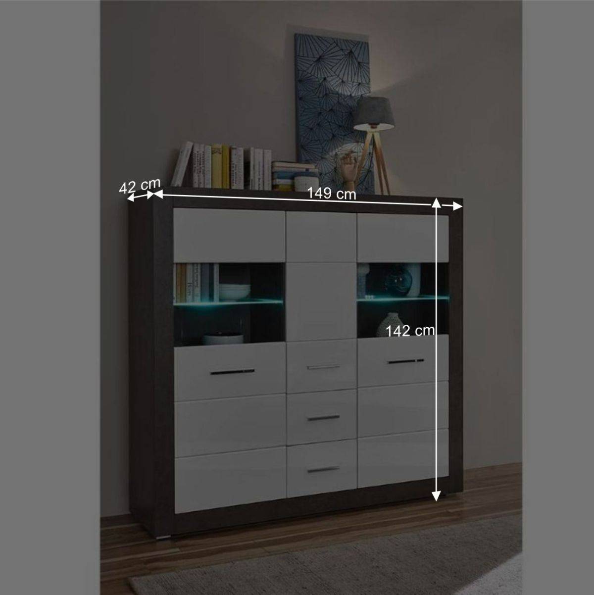 Wohnzimmer Schrank Set modern - Istensa I (zweiteilig)