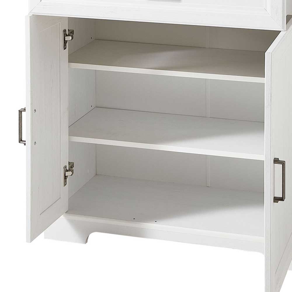 93x102x41 Landhaus Schuhschrank mit Schublade - Nurelcas