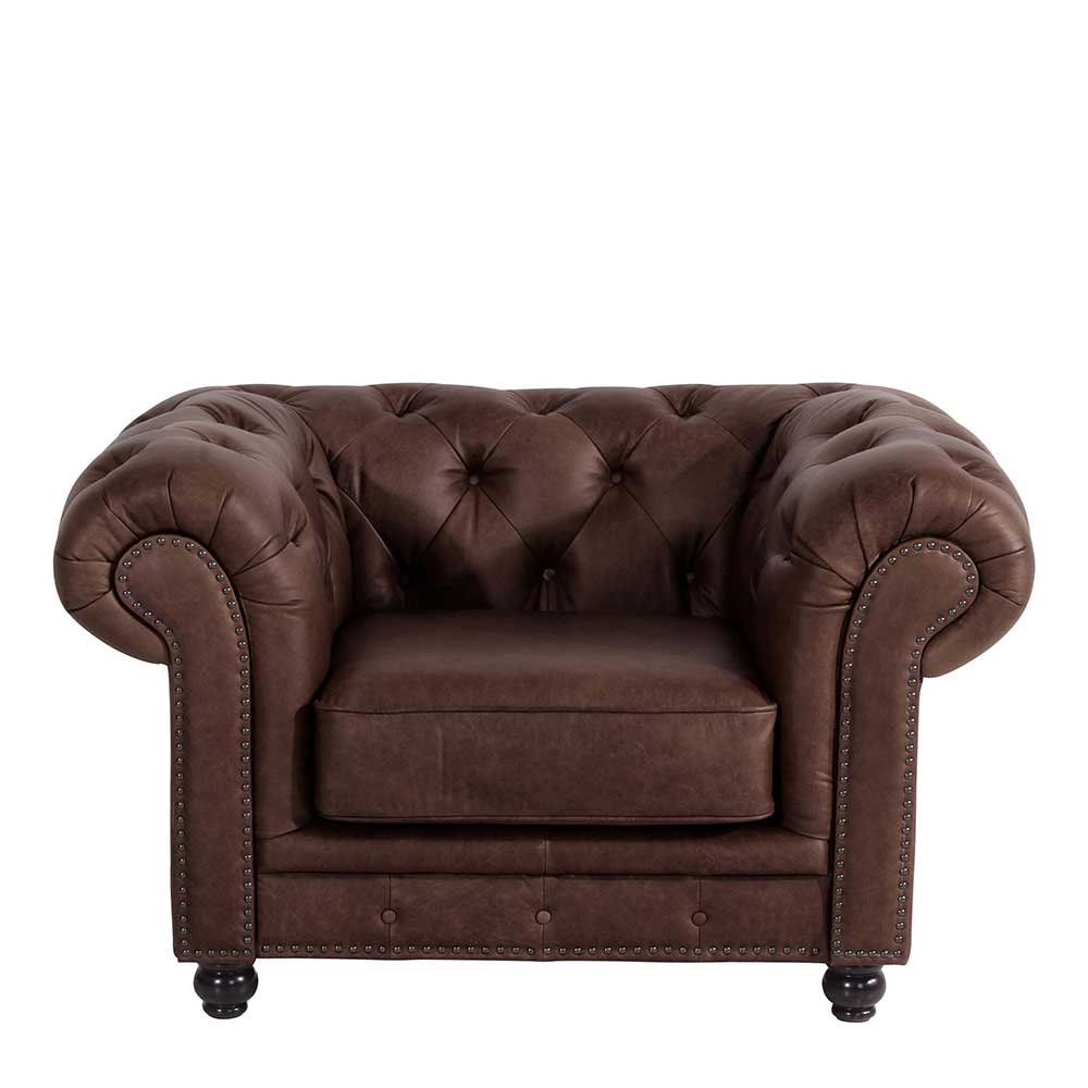 Ledersessel im Chesterfield Design - Lord