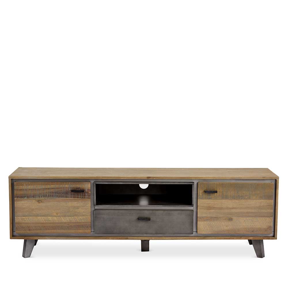 Niedriges TV Sideboard teilmassiv - Cevesta