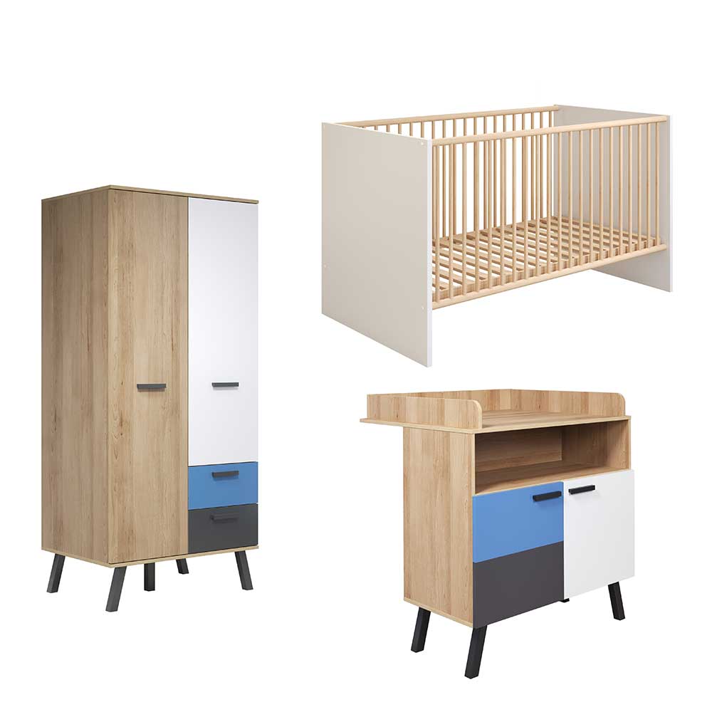 Babyzimmer Komplettset modern - Domago (dreiteilig)