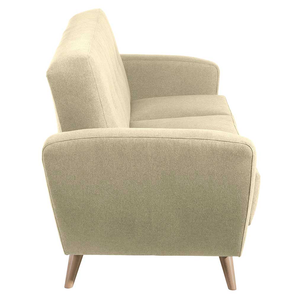 Bettcouch in Beige Microfaser - Vilarila