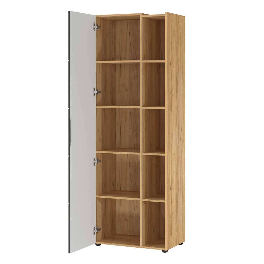 62x182x42 Aktenschrank mit Tür & 5 Fächern - Cotton