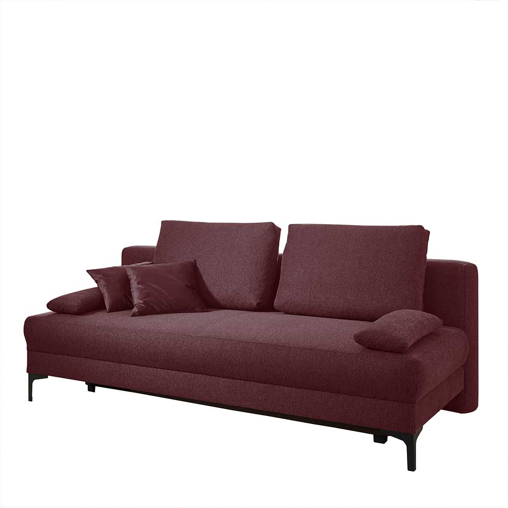 Sofa mit Bettfunktion in dunklem Lila - Ninjos