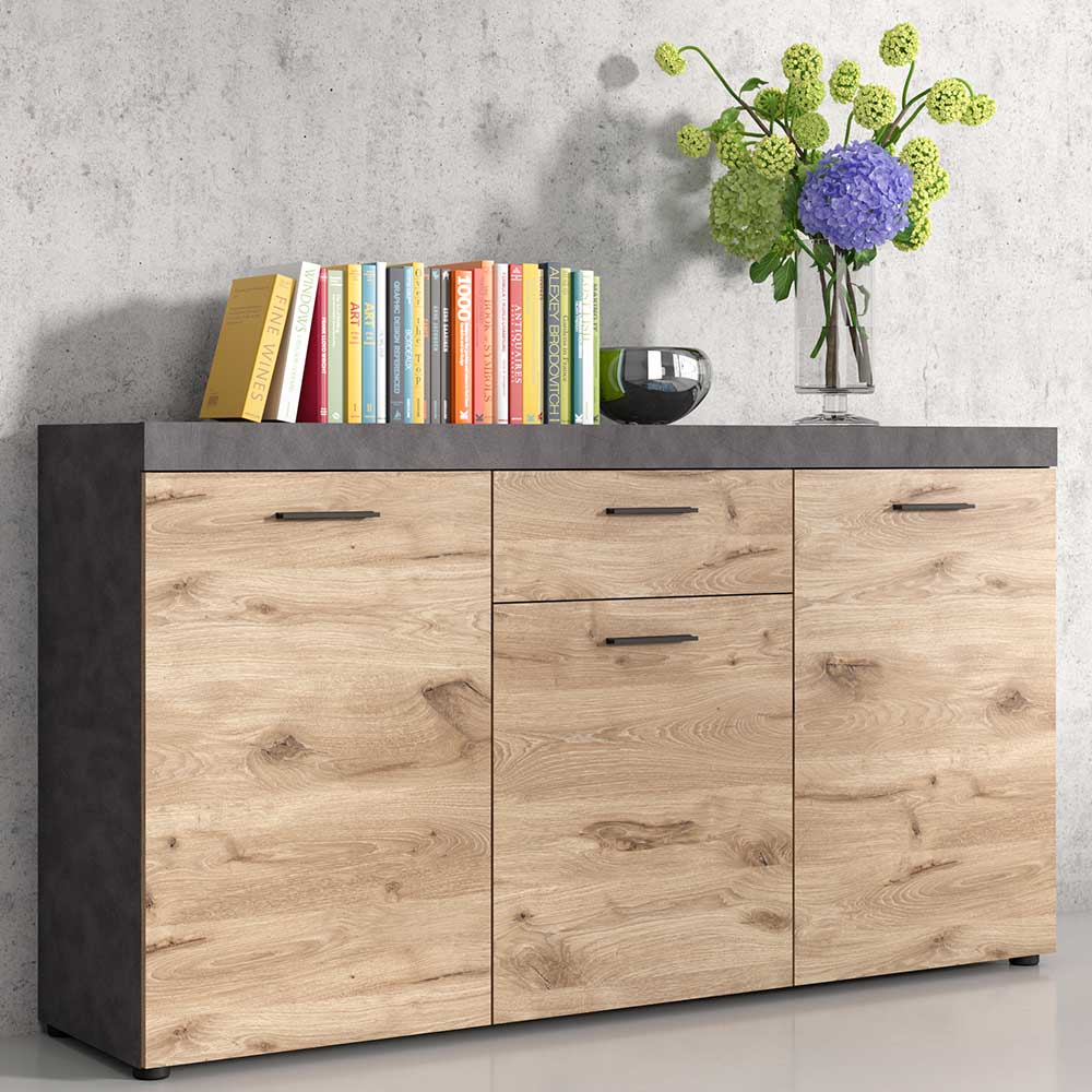 3-türiges Sideboard mit einer Schublade - Cham