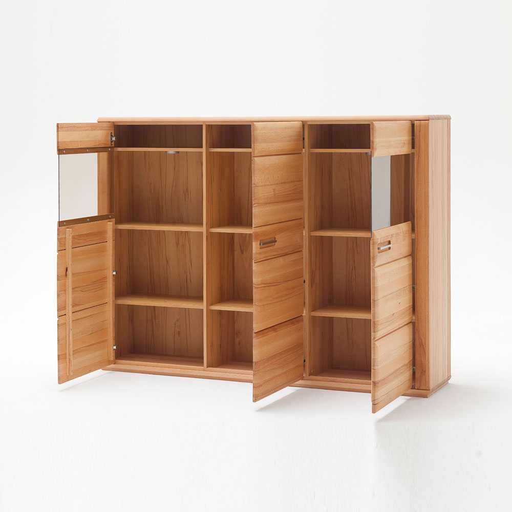 Highboard Athias aus Kernbuche