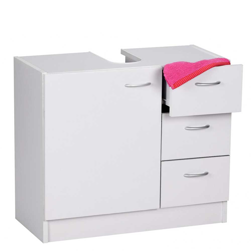 Waschbeckenschrank in Weiß 63 cm breit - Hank