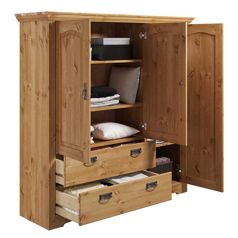 Breiter Wäscheschrank 133x132x39 cm - Vocoja