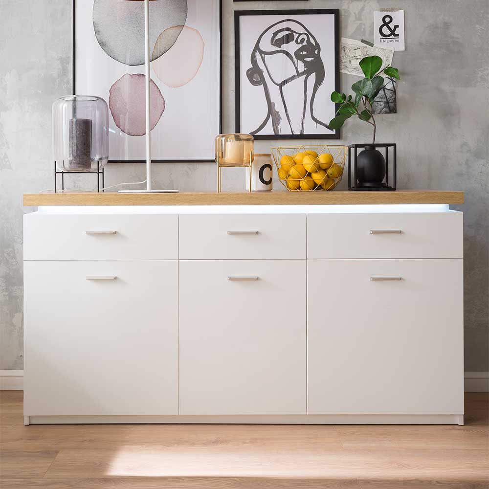 156x83x44 Sideboard mit LED Licht - Caldri