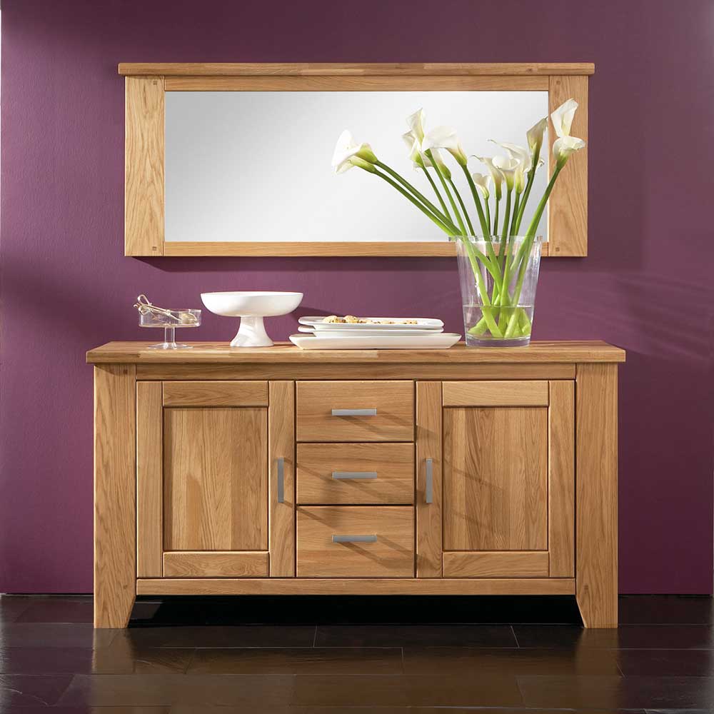 165x85x47 Wildeiche Sideboard mit Soft Close - Miarizia