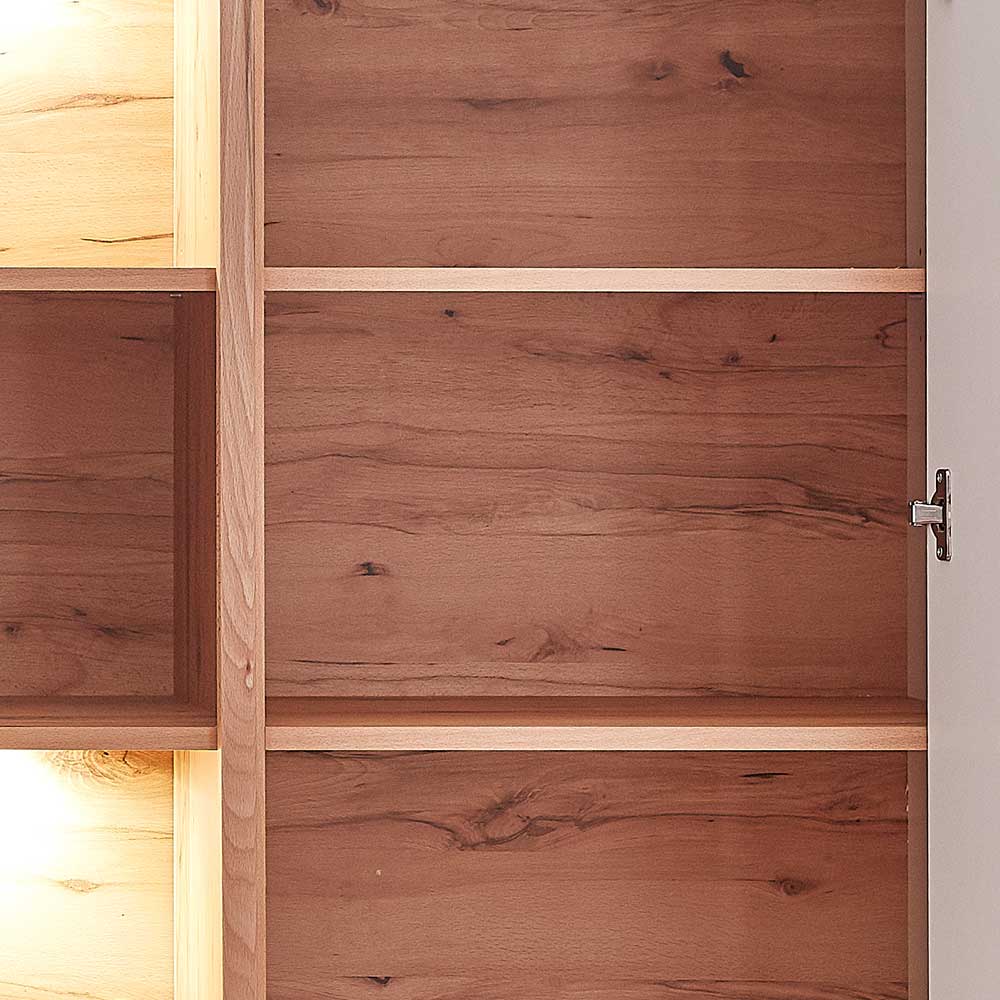 1-türiger Wohnzimmer Hängeschrank mit LED Licht - Connassa