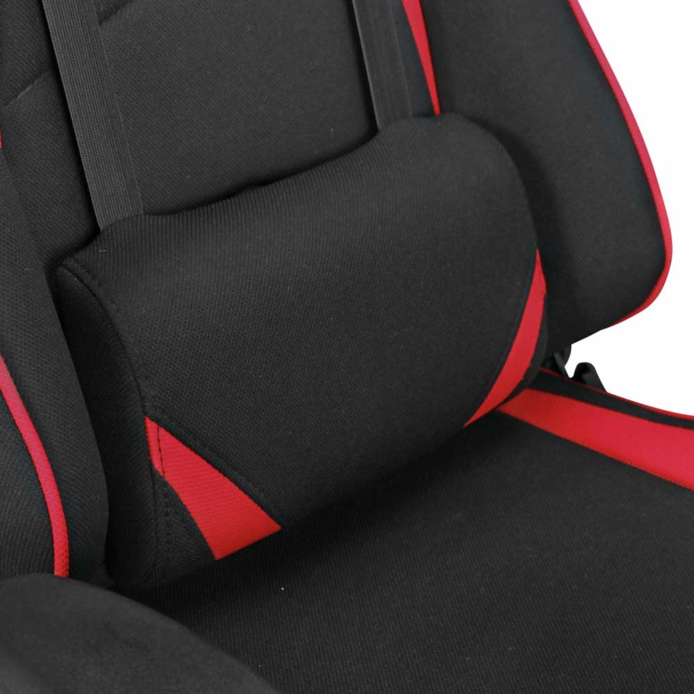 Top Gaming Drehsessel in Schwarz mit Rot - Askim