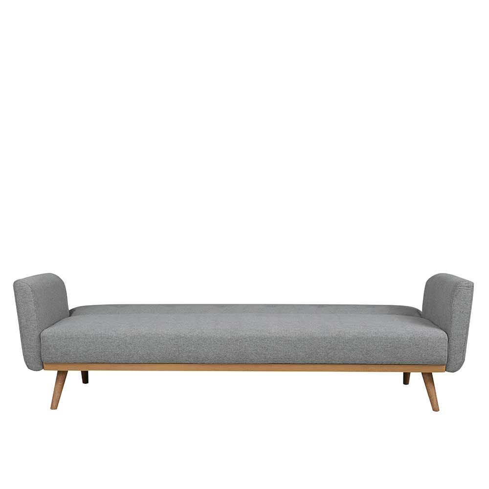 Hellgraues 3er Klappsofa im Skandi Design - Belinda