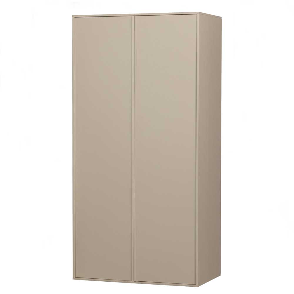 100x200x58 Kleiderschrank aus Kiefer in Grau - Career