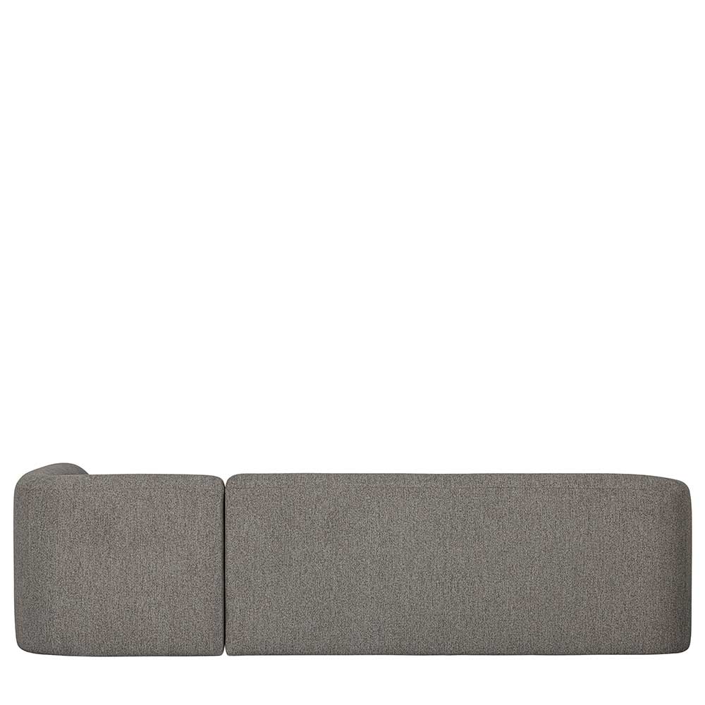 L Sofa im Skandi Design in Grau Chenille - Grandessa