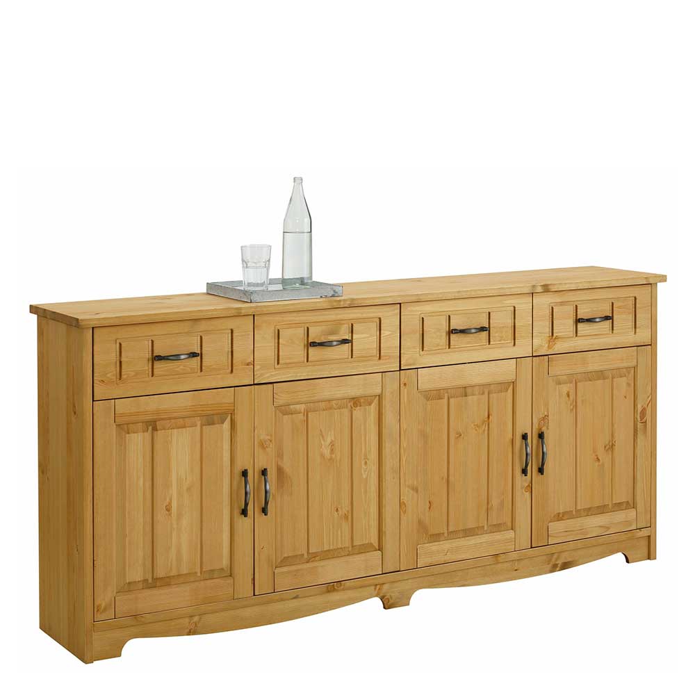 194x89x37 Holz Sideboard aus Kiefer Natur - Vanpos