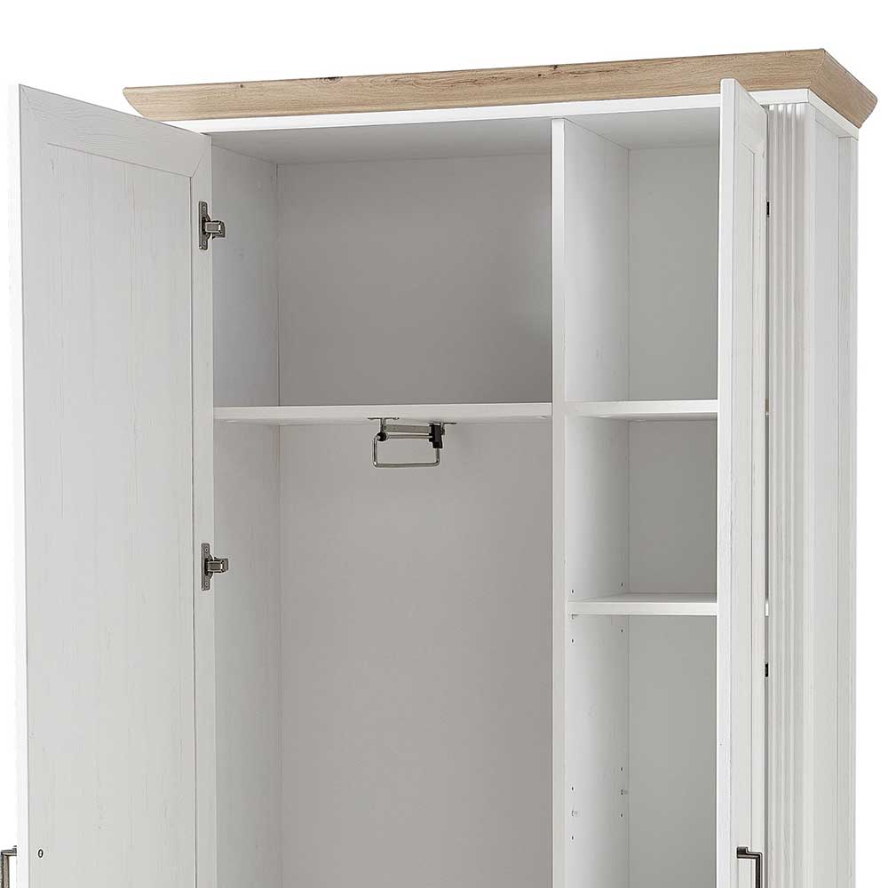 93x204x41 Dielenschrank mit Spiegel - Nurelcas