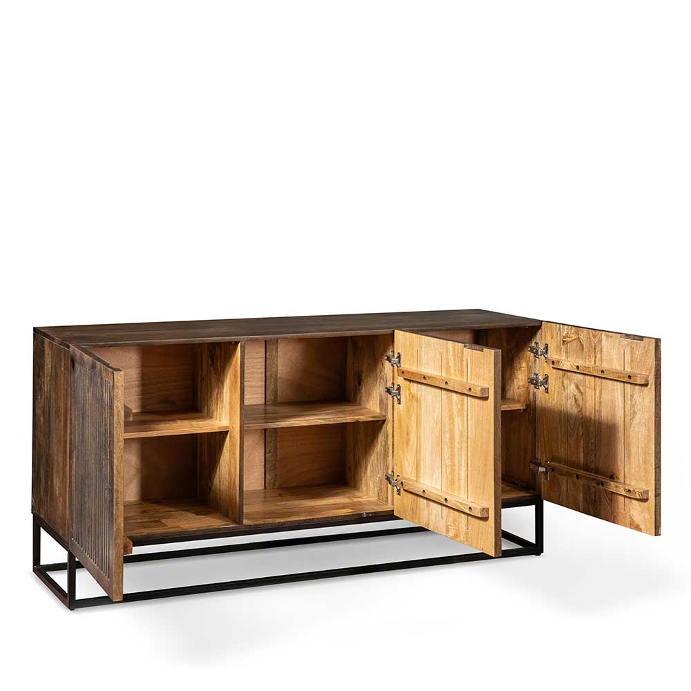 3-türiges Holz Sideboard mit Bügelgestell - Lyrica