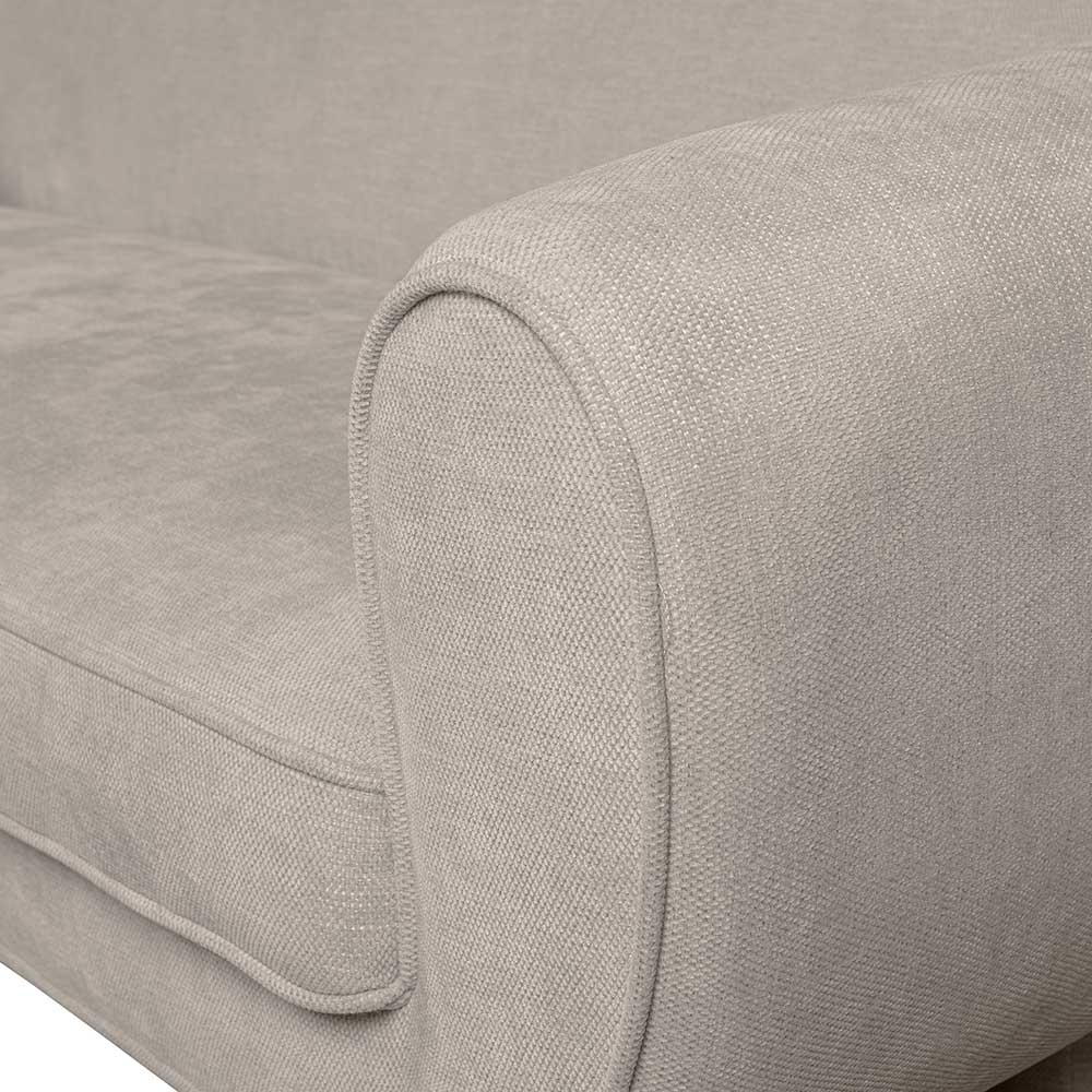 Designer Sofa in Beige Chenille - Spiaggi