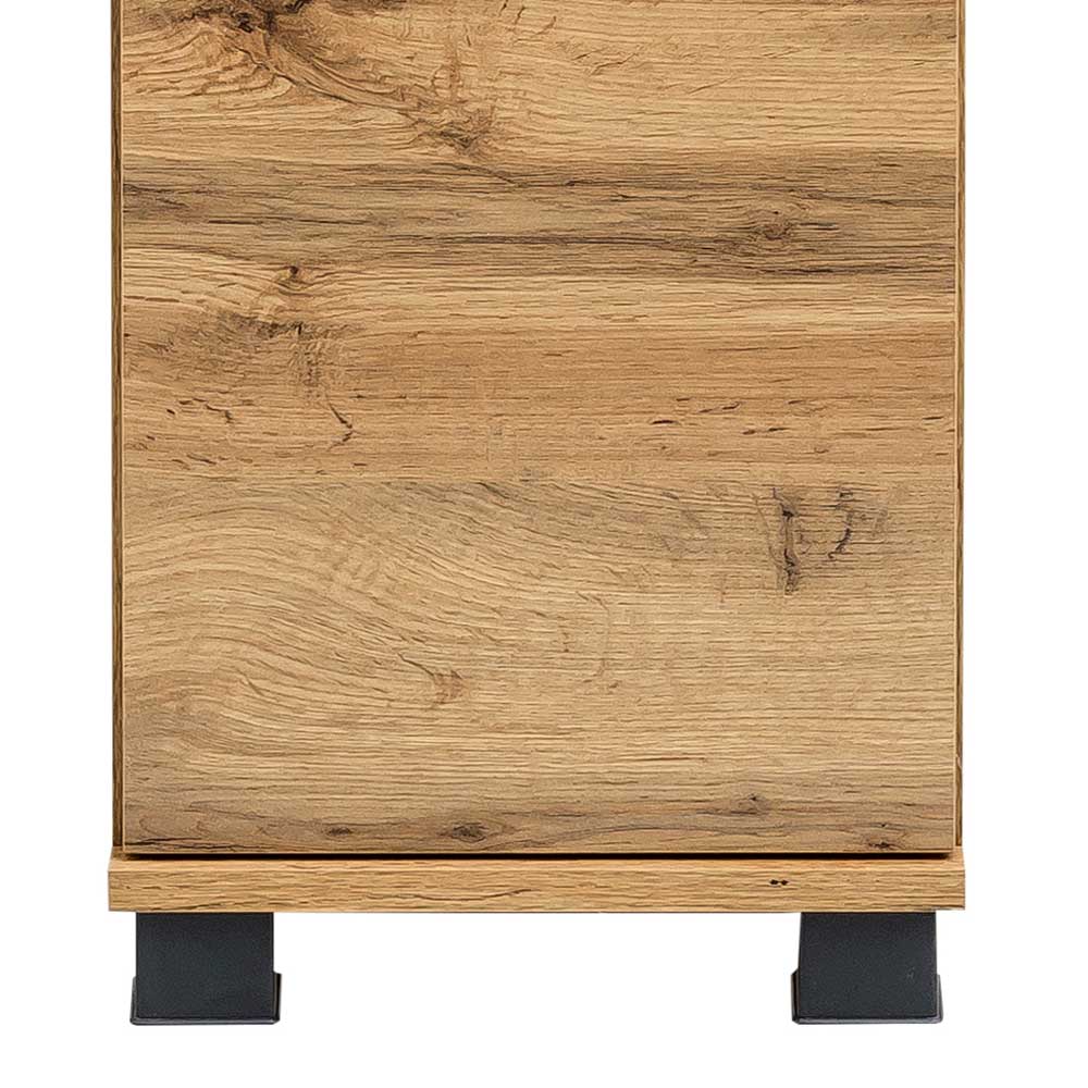 117 cm hoher Badschrank in Wildeiche Touchwood NB - Jessmi