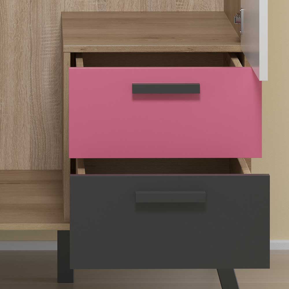 Kinder Kleiderschrank 87x190x61 cm - Domago