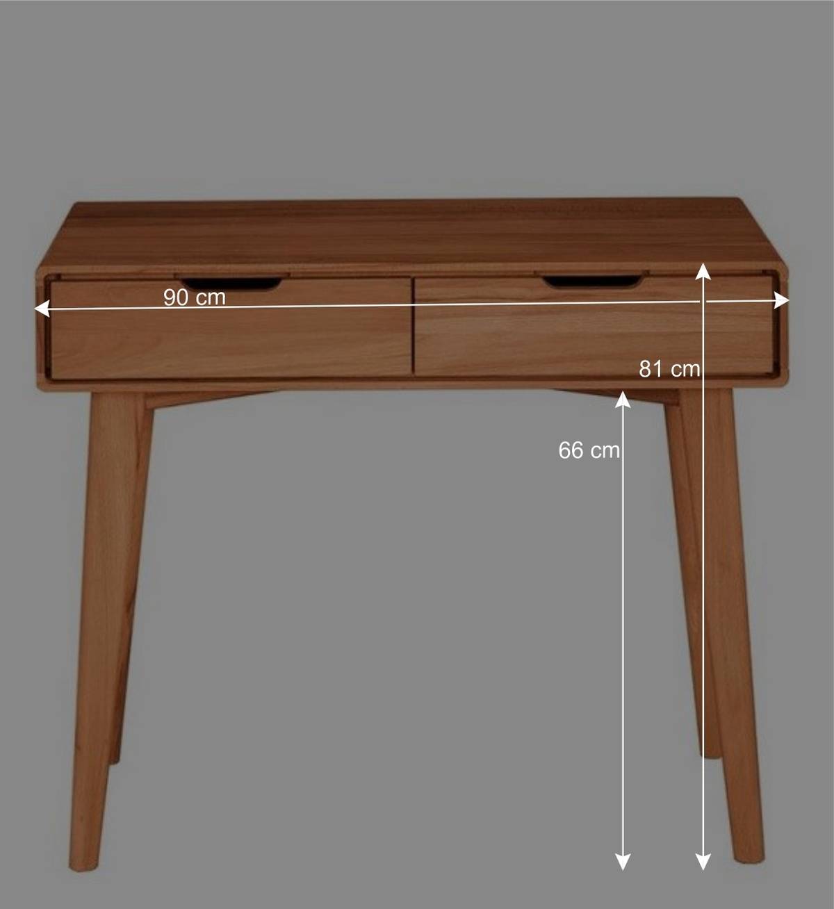 Kernbuche Konsolentisch in 90 cm Länge - Junola