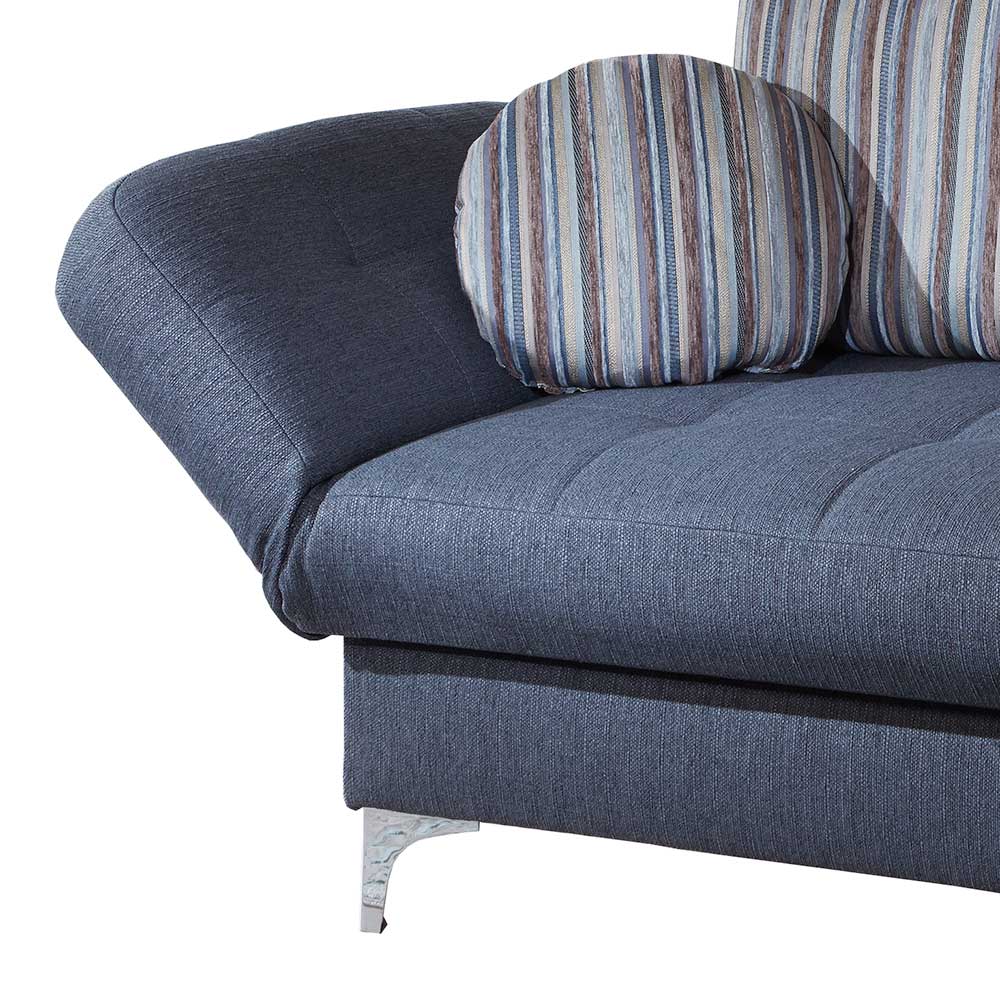 182x79x86 Federkern Schlafsofa in Blau - Curtici