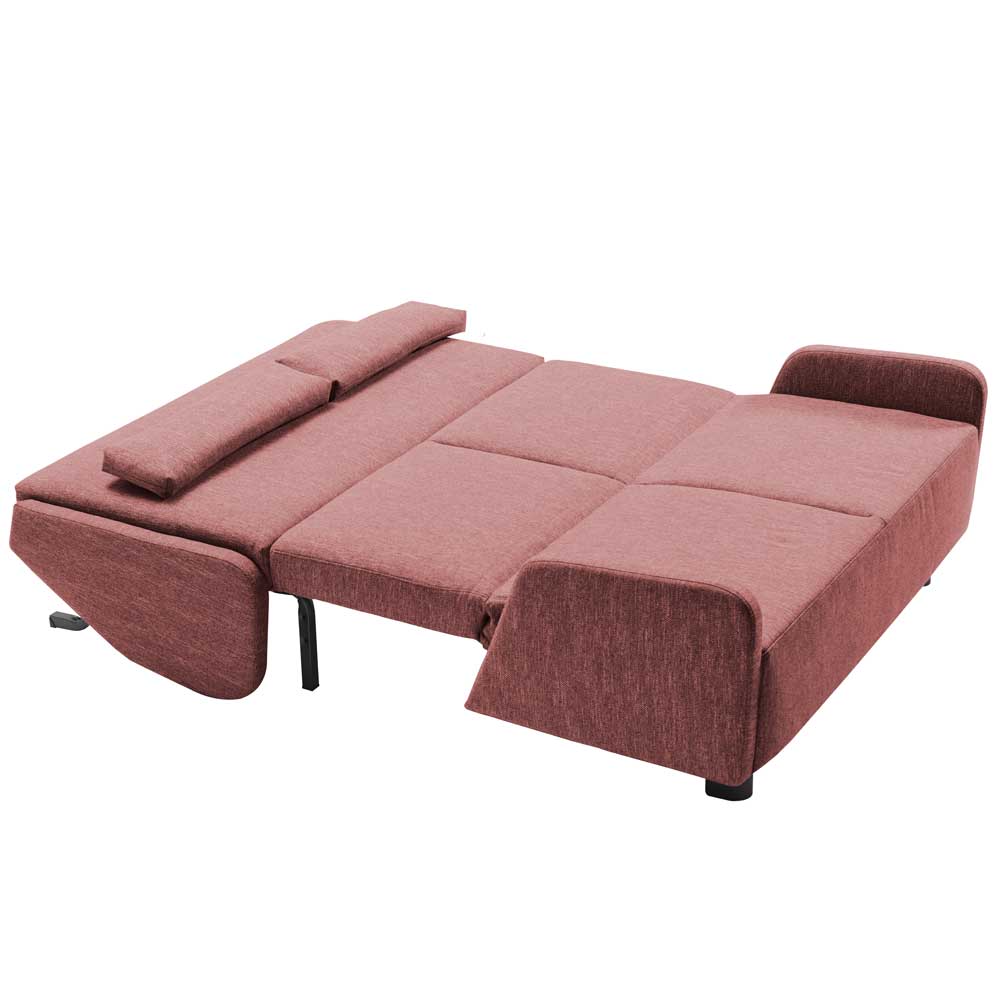 Schlafsofa in Rosa Flachgewebe - Mangado