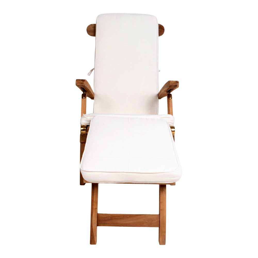 Massivholz Outdoor Deckchair aus Teak - Zavamanco