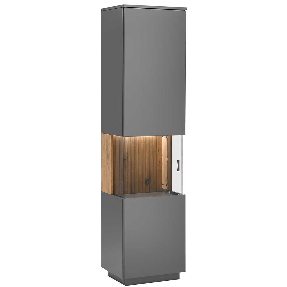 Design TV Anbauwand zweifarbig - Cruzca (dreiteilig)