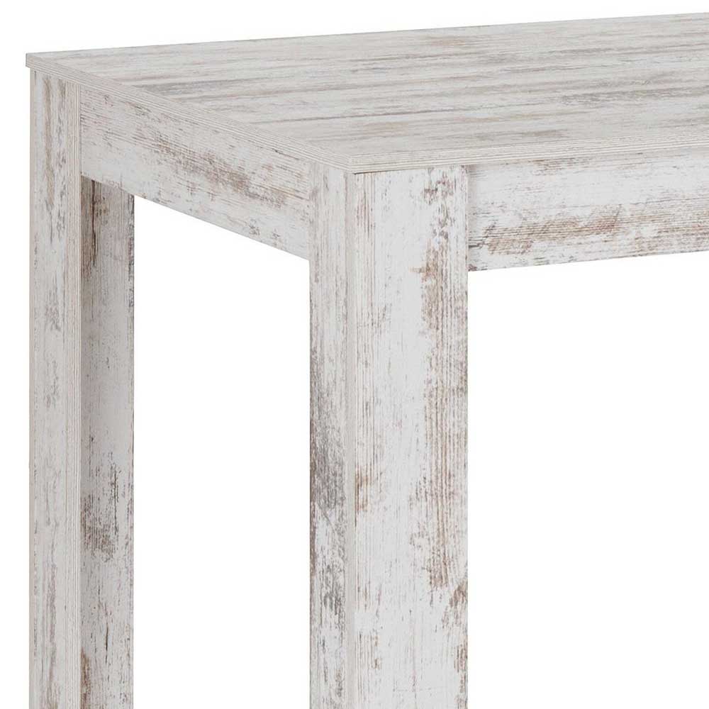 Küchentisch in Holzoptik White Wash Shabby - Remania