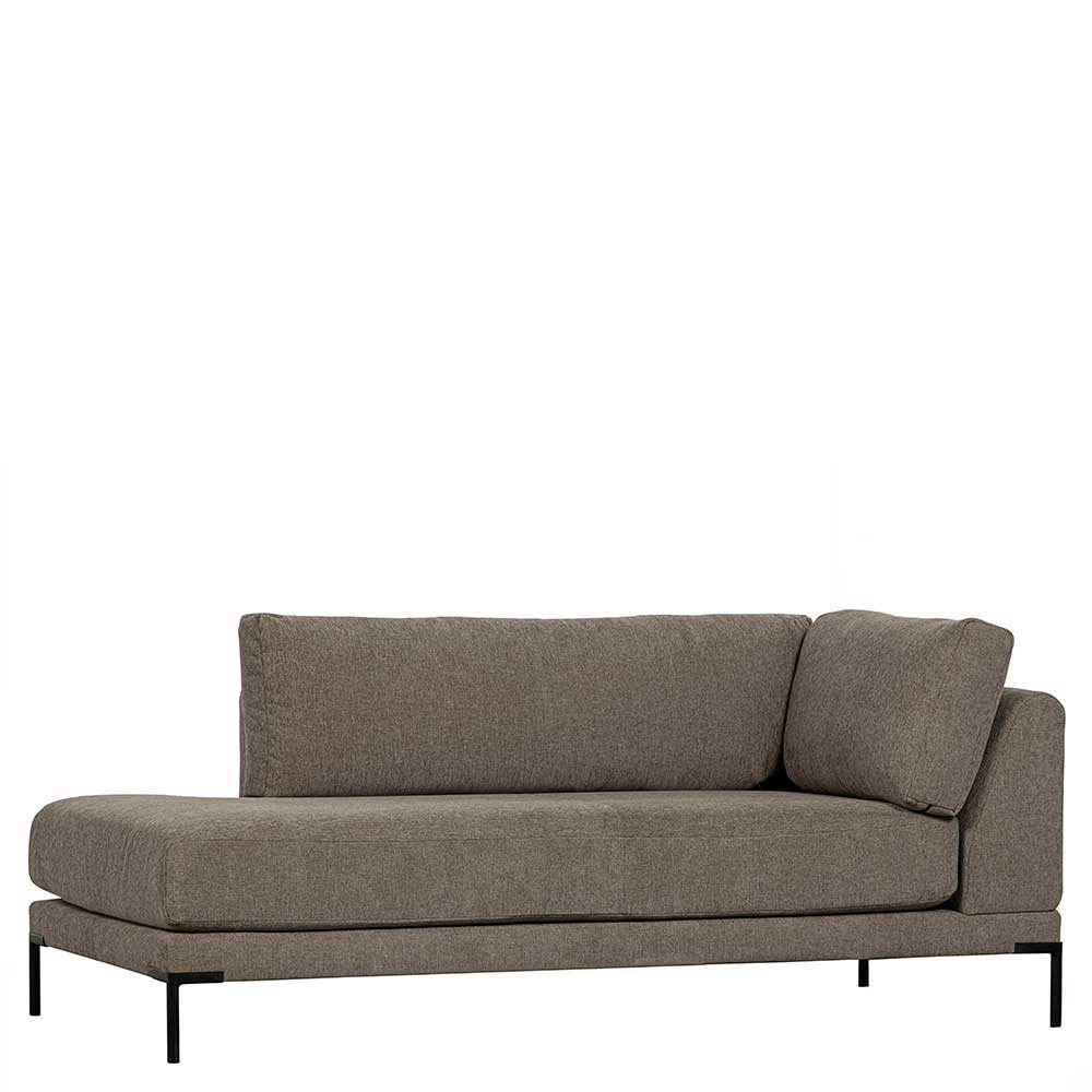 Couch aus Modulen in Taupe Stoff - Birte