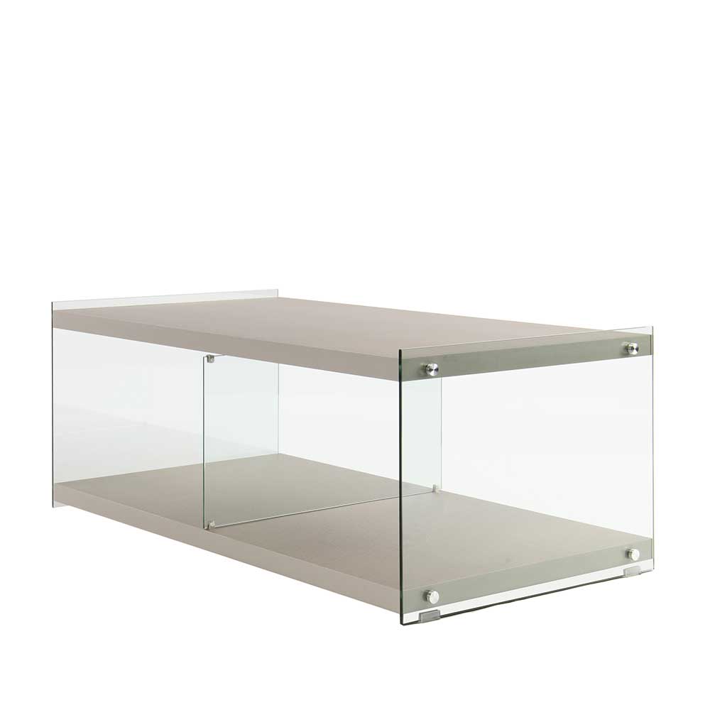 120x60 cm TV Tisch mit Glas Wangen - Culagan