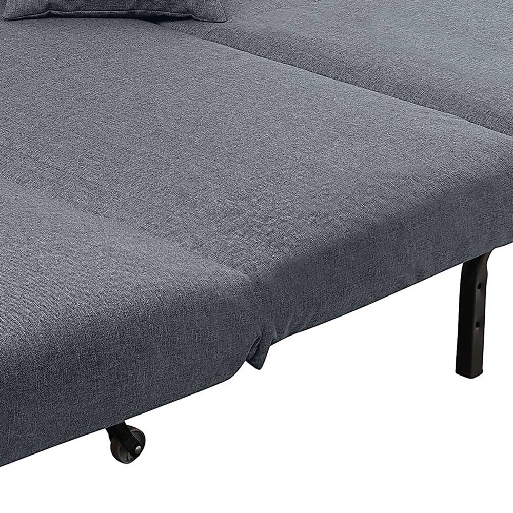 Faltsofa in Blau mit Schwarz - Florin