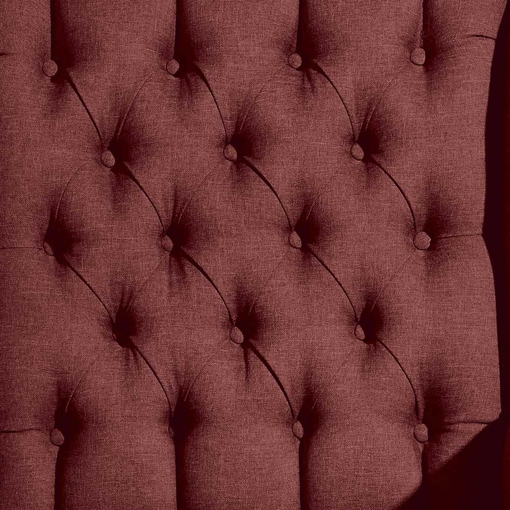 Chesterfield Sessel in Rot und Nussbaum - Giaz