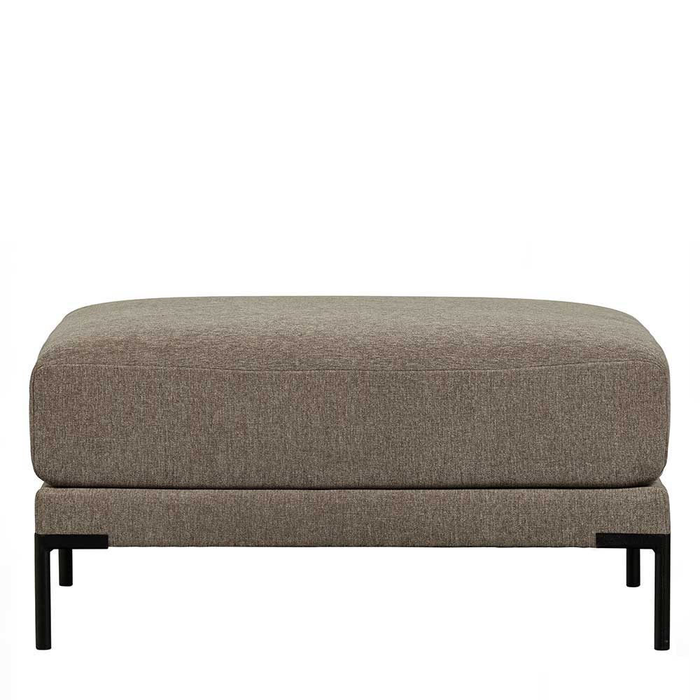 Sofa aus Modulen in Taupe Stoff - Birte