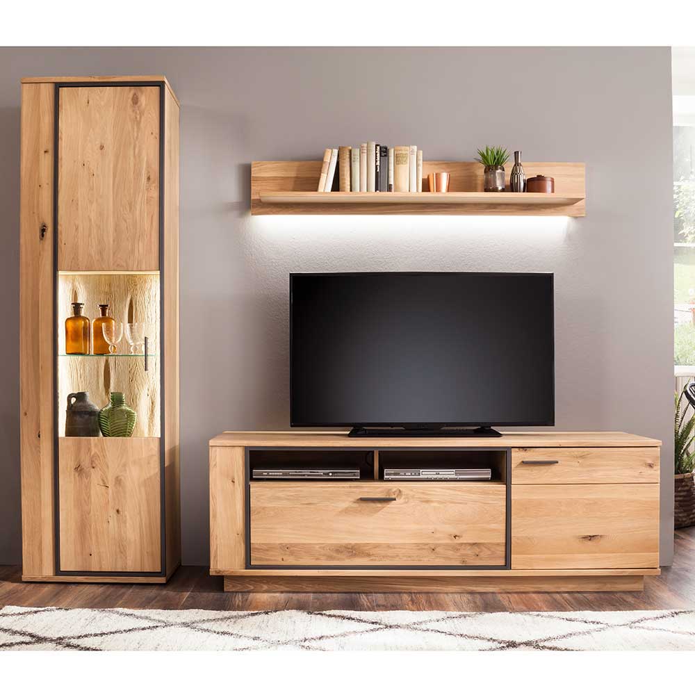 TV Board & Wandboard & Schrank Set - Vedreda (dreiteilig)