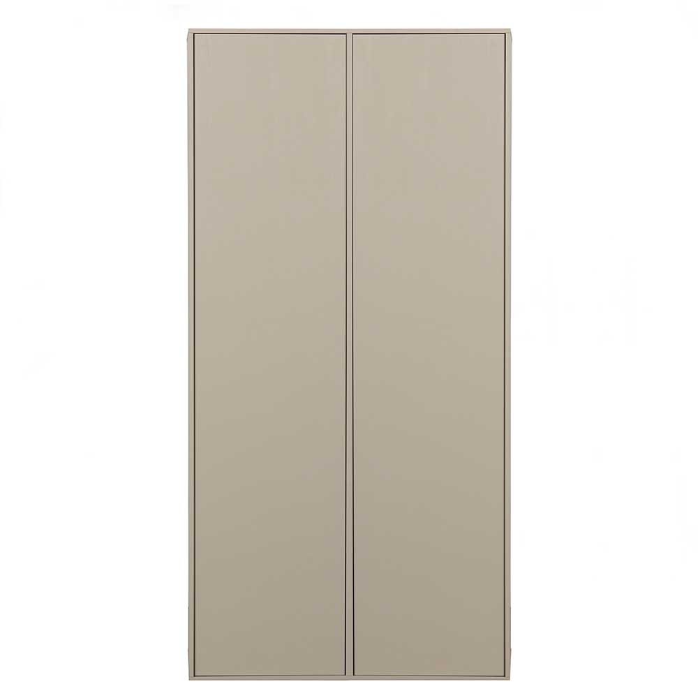 100x200x58 Kleiderschrank aus Kiefer in Grau - Career