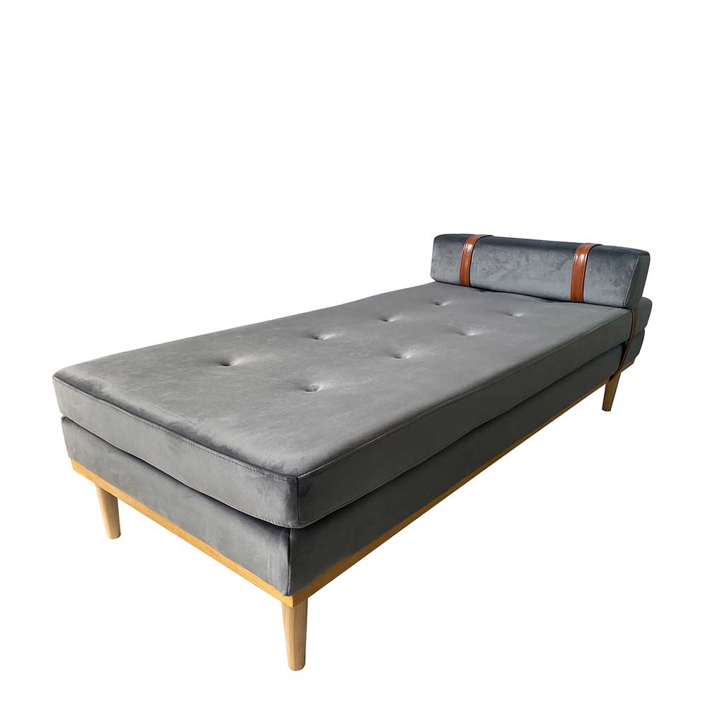 Retrostyle Liege Daybed in Grau Samt - Fiorentina